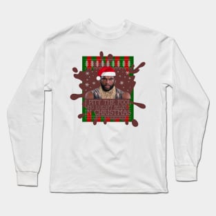 Mr T Pitty The Fool Christmas Knit Long Sleeve T-Shirt